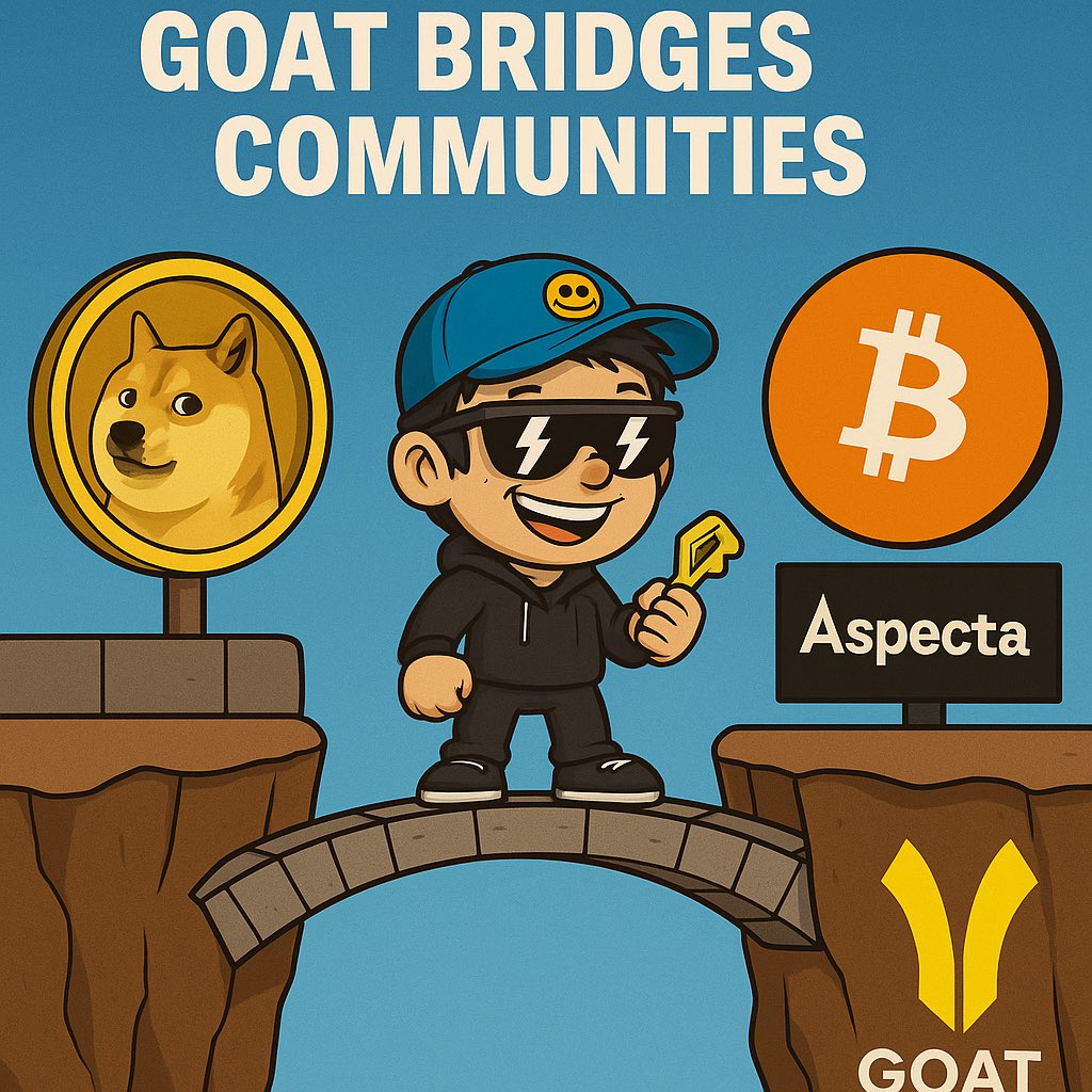 CryptPshyc's tweet image. 🟡 Ever Wondered Why GOAT Network Support Dogecoin and Community Coins?
We all know Bitcoin is sound money.
But for millions of users, the first crypto they bought wasn’t $BTC , it was Dogecoin or other community coin.
These tokens represent real liquidity and massive…
