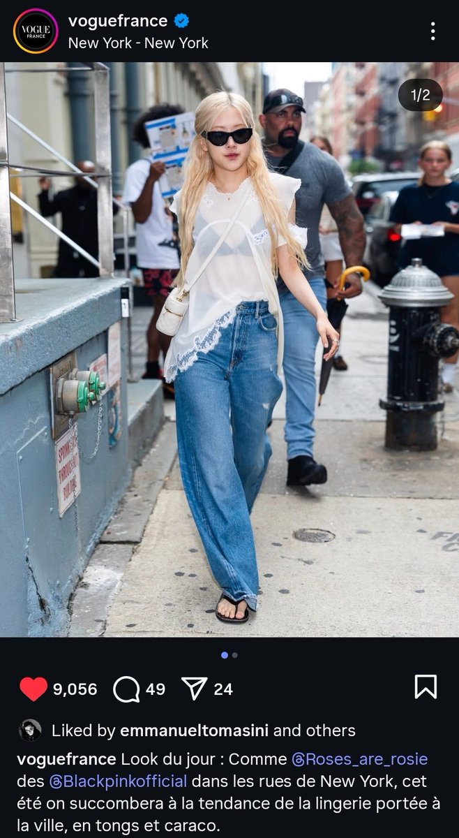 1997naurrrrr's tweet image. not vogue france posting about her pap walk from a few days ago lmao
