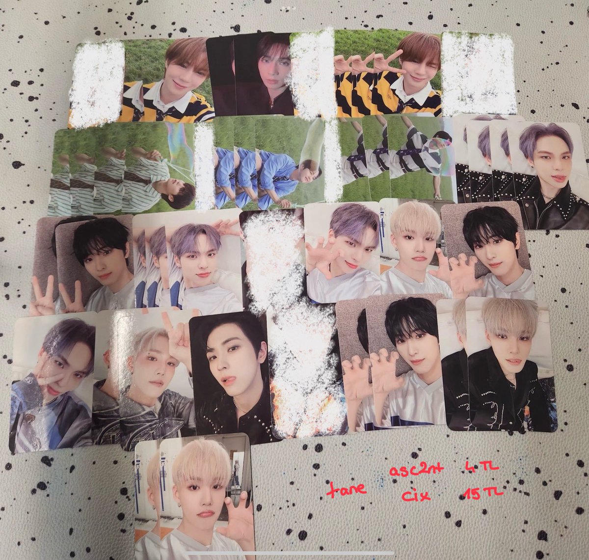 cutebutsycho's tweet photo. astro sanha &amp; cix &amp; asc2nt go

sanhalarin tanesi 30 tiel
cix selfielerin tanesi 15 tiel
cix idlerin tanesi 2 tiel
asc2ntlerin tanesi 4 tiel

kr whtalar coklu claimler oncelikli https://t.co/3c9Y1WOaHO