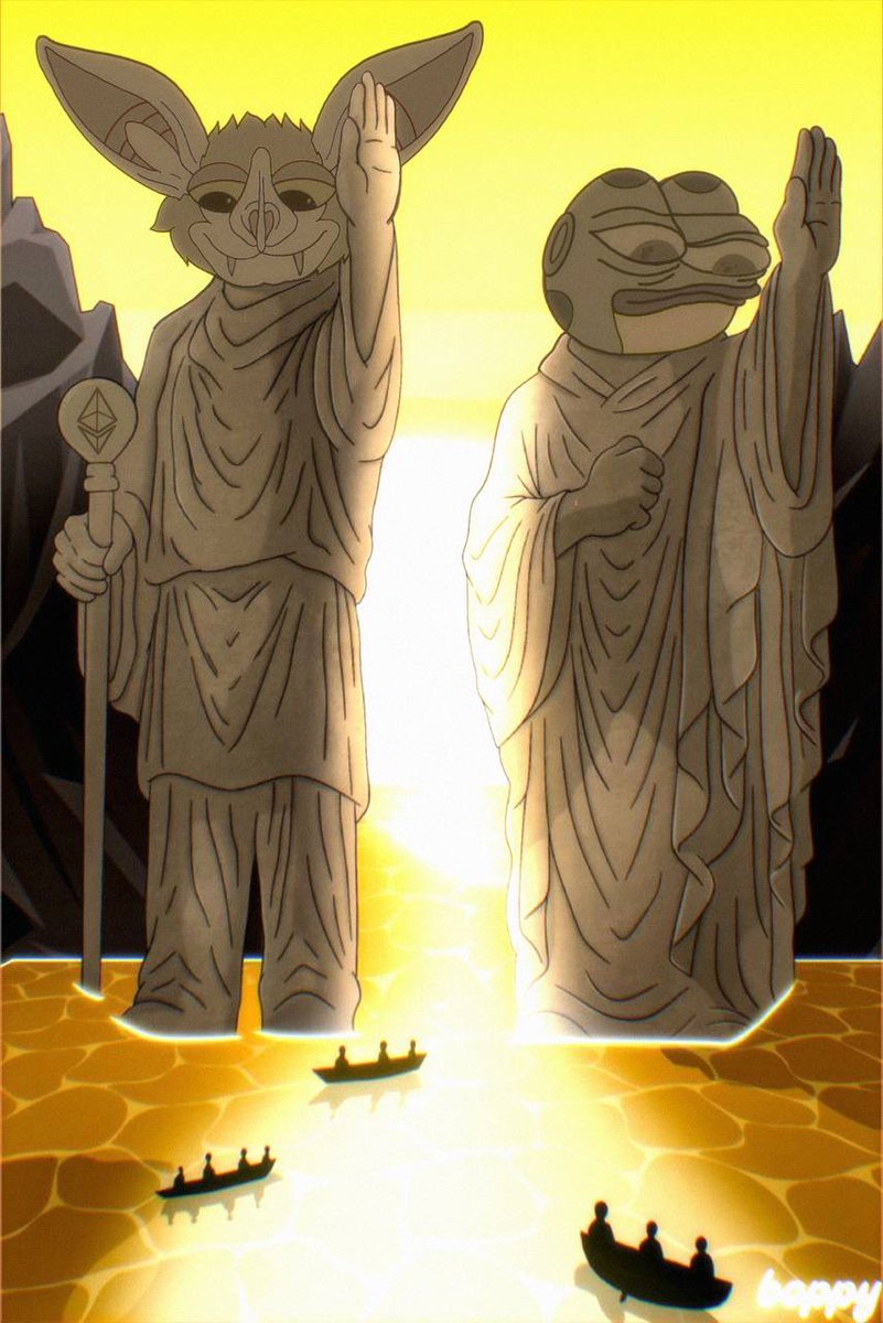 Boppybat's tweet image. The golden age of crypto's conquering kings will endure in history.
$HOPPY and $BOPPY