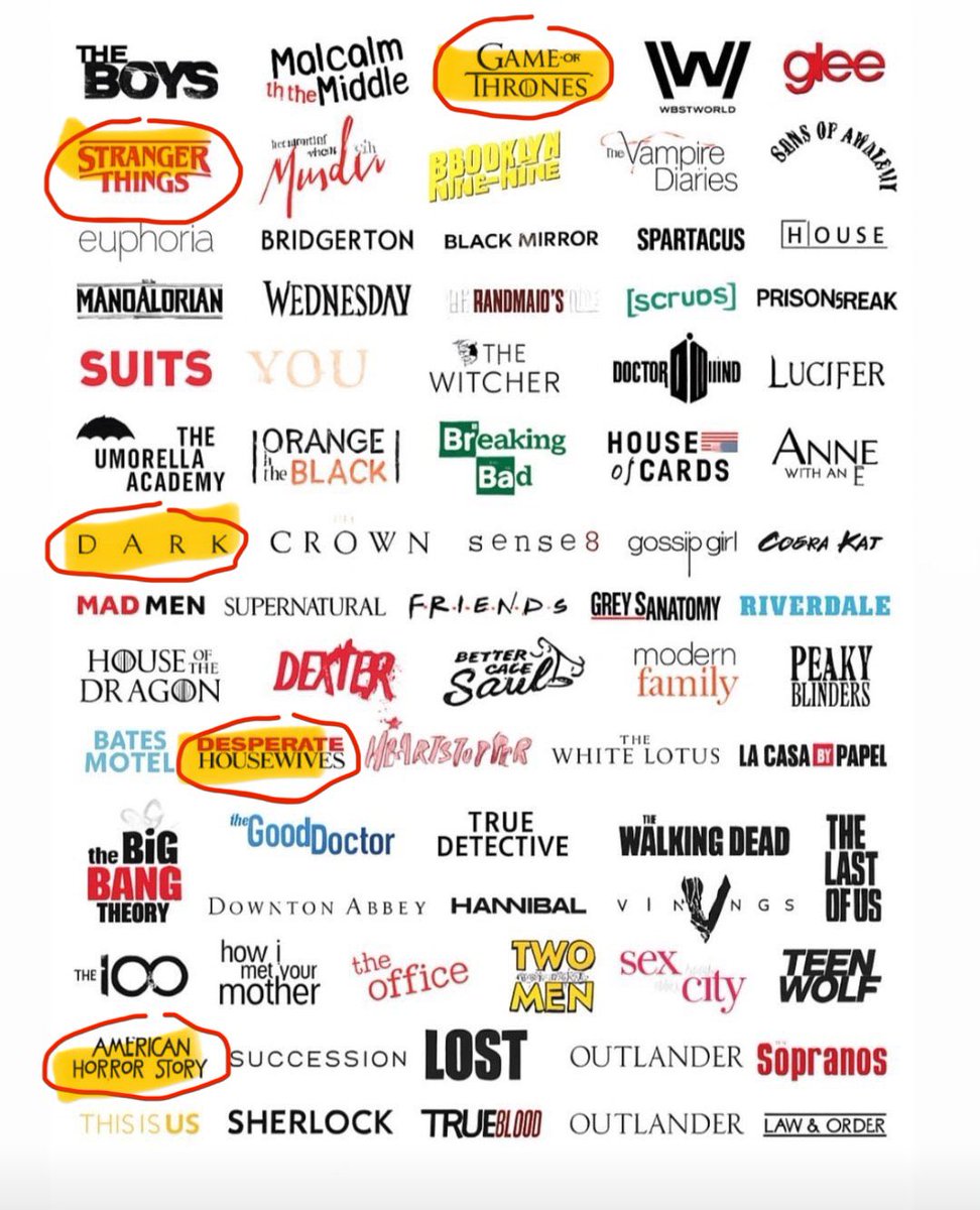 Вибрав 5 які найбільше подобаються

Ще б shameless додав сюди