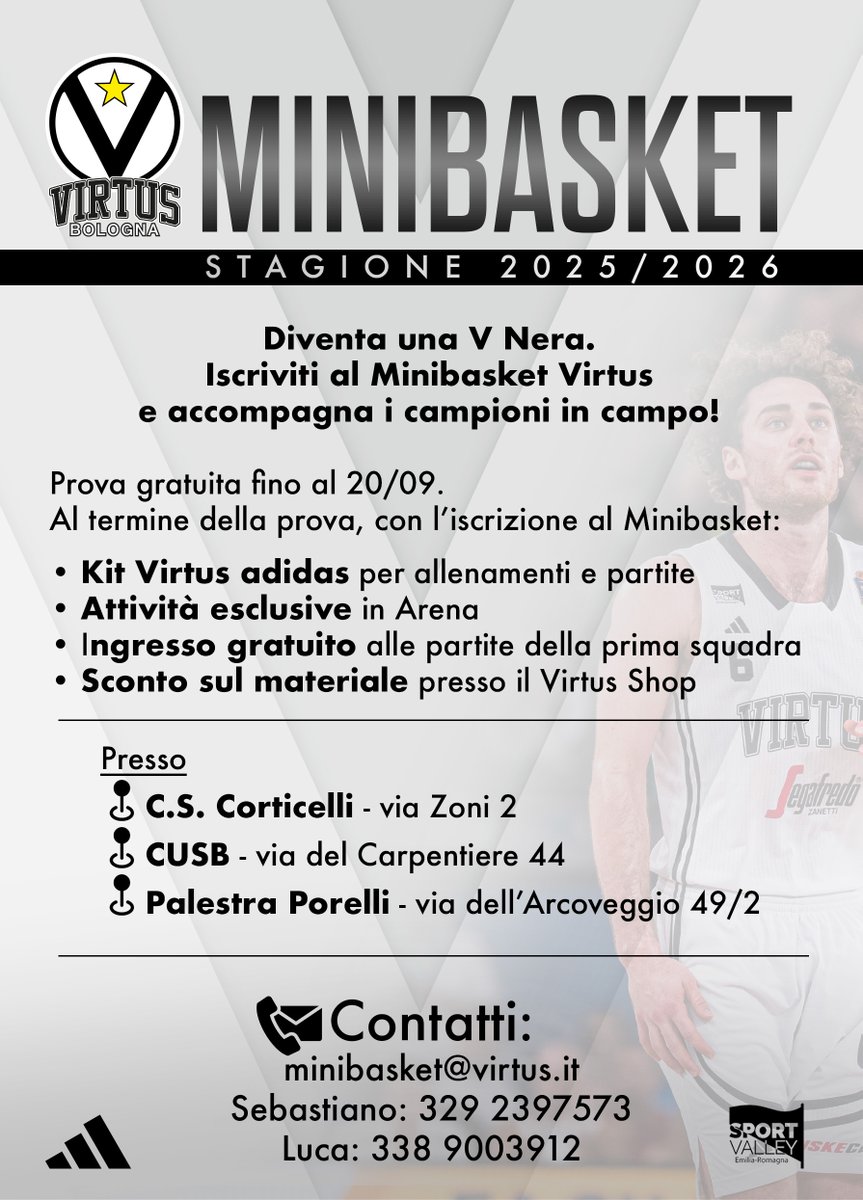 UNA NUOVA STAGIONE PER IL MINI BASKET DELLA VIRTUS 🤩

Tutte le info ➡ shorturl.at/sfRfJ