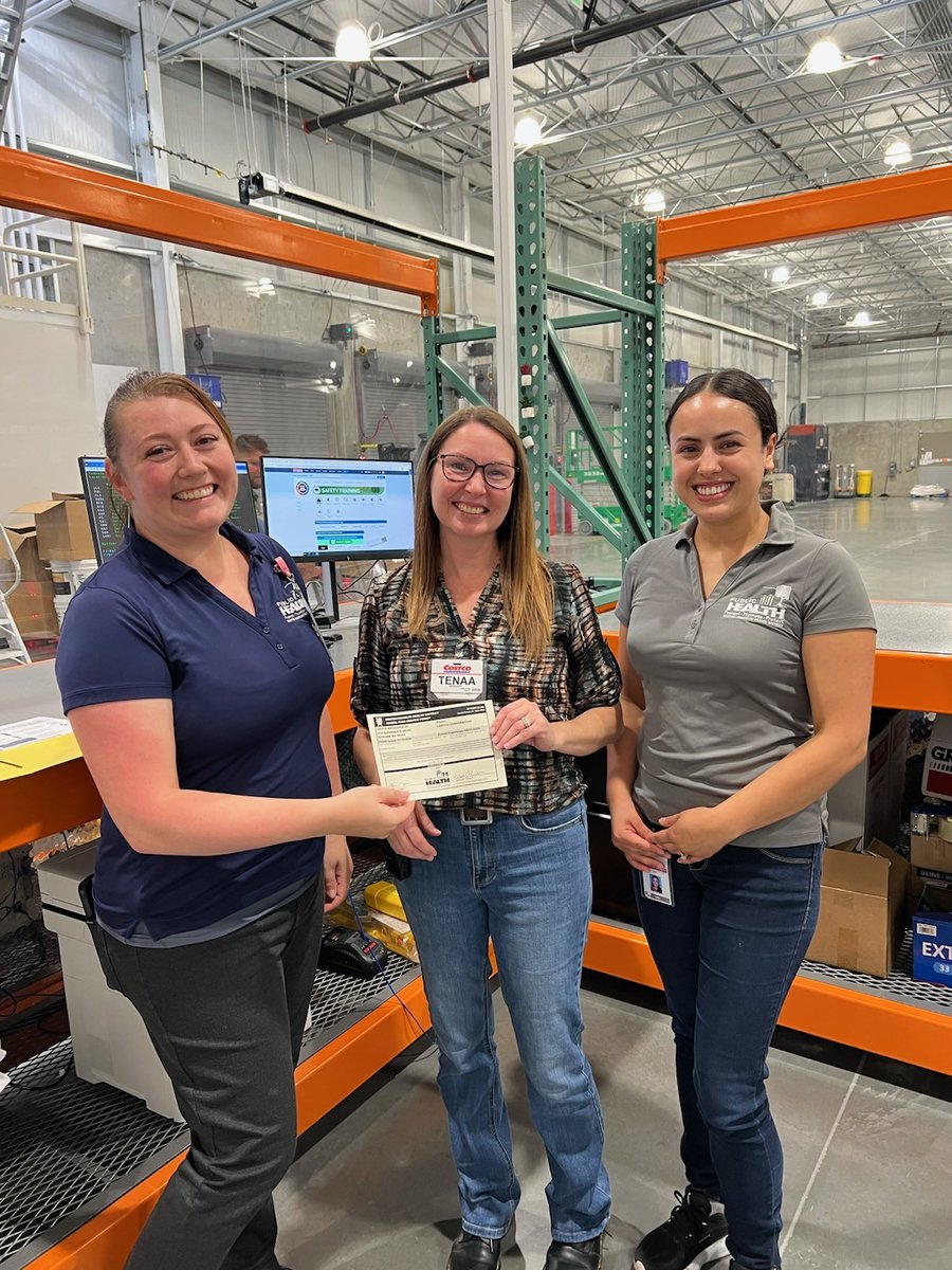 🚧 As Costco’s new Richland store gets ready to open, huge kudos to our Food Safety Team!

👏 Tressa put in 20+ hours on reviews, inspections &amp; prep—with Lesley right alongside her.

This is public health in action. 💪
#PublicHealthMatters #BehindTheScenes