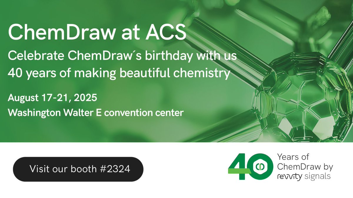 We’re heading to #ACSFall2025! Come see Signals ChemDraw in action, our new SaaS-enabled ChemDraw solution designed to streamline your workflows. If you're attending, stop by booth 2324! ms.spr.ly/6018sHViA