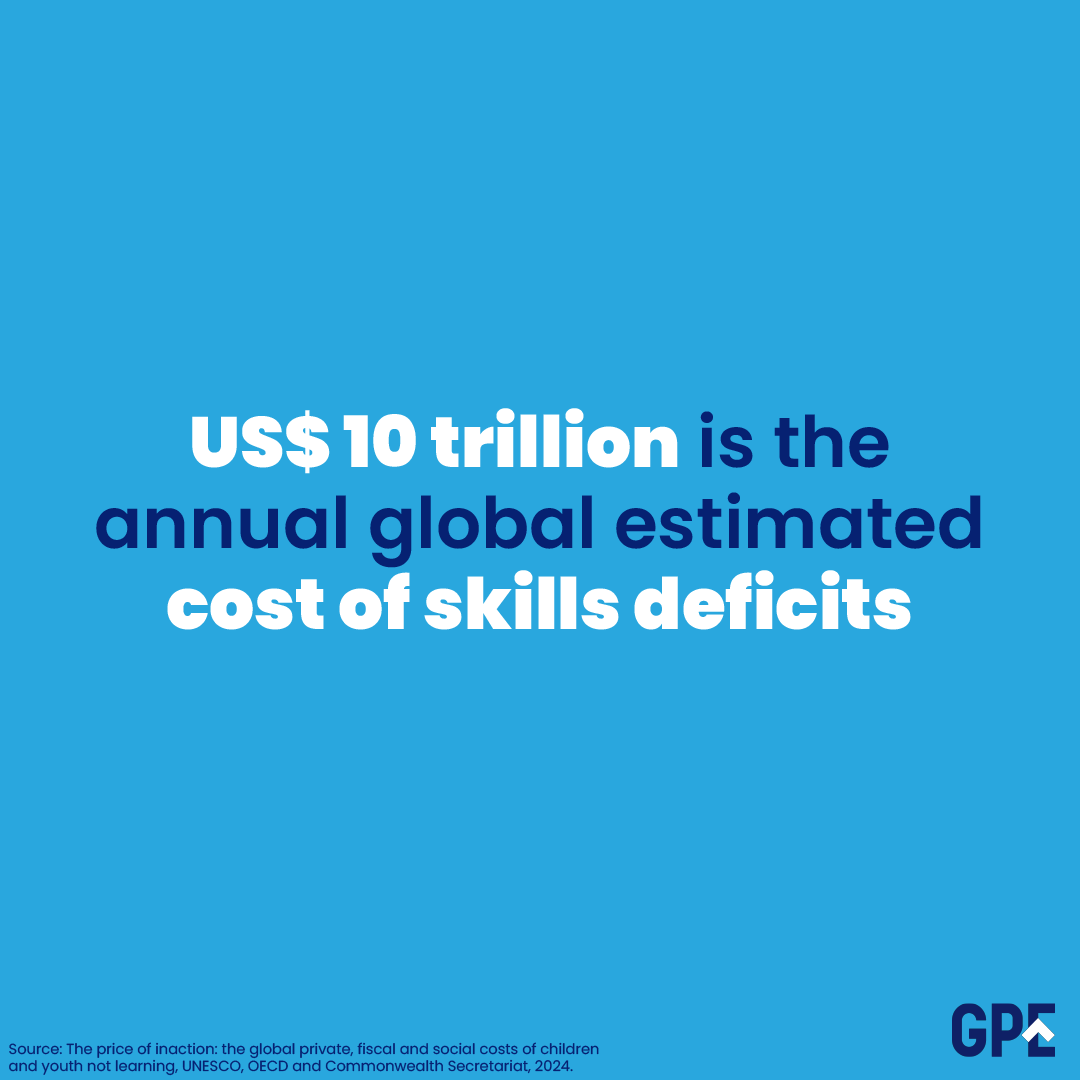 GPforEducation's tweet image. A quality education is essential to closing the skills gap.

Teaching the right skills early is not only cost effective but also sets children on the path to long-term success.

#FundEducation