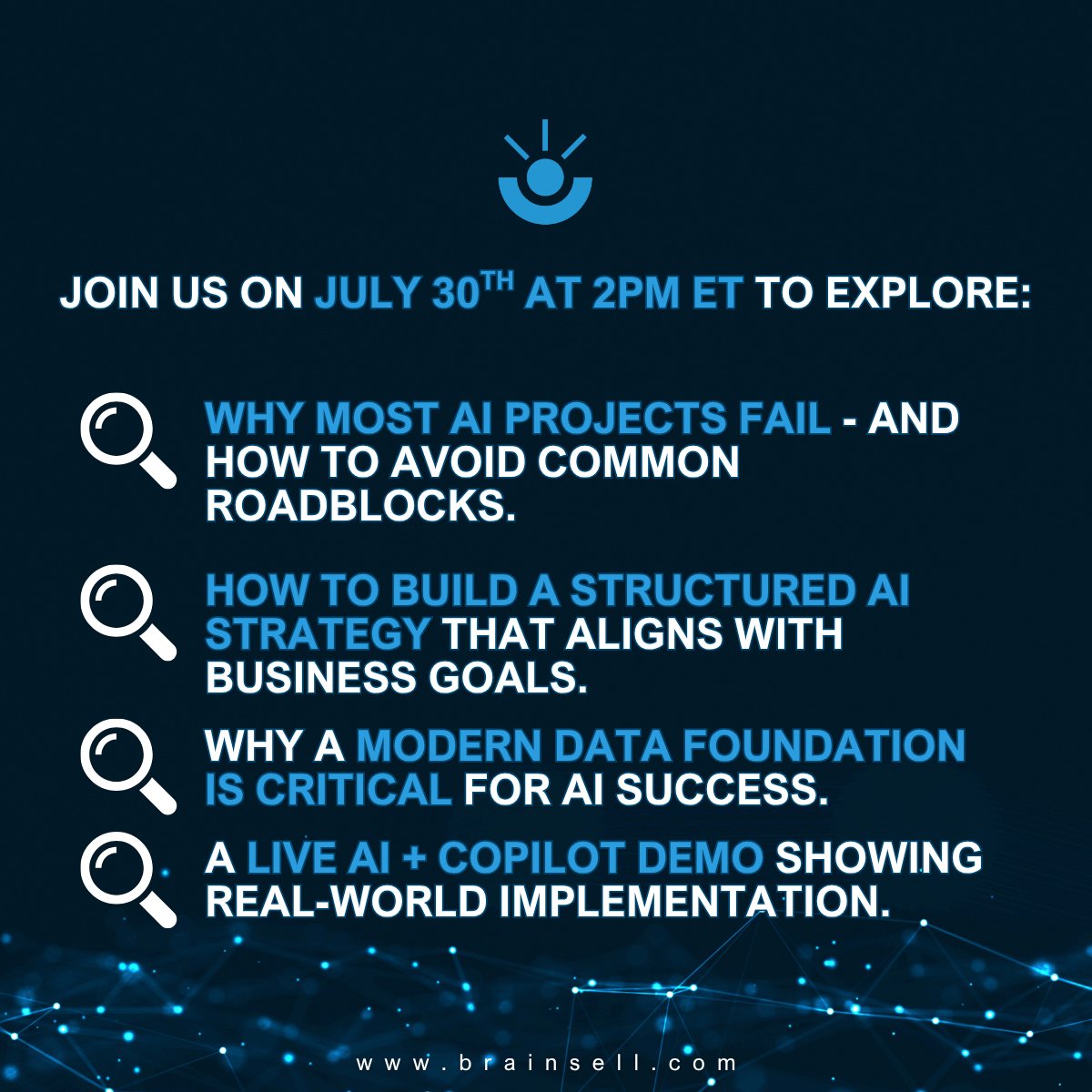 BrainSell's tweet image. Think your org is ready for AI? Think again.
Without the right data, governance &amp;amp; strategy, AI won’t deliver.

Join us for “The 5 Pillars of AI Readiness”
📅 July 30 | 🕑 2 PM ET

🔗 ow.ly/1MfL50Wvjac

#AI #DataStrategy