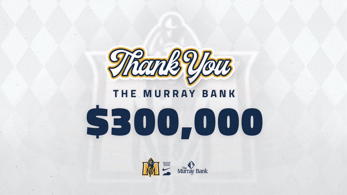 Murray State Racers Athletics (@msuracers) on Twitter photo .<a href="/TheMurrayBank/">TheMurrayBank</a> π€ Racer Athletics
We are grateful for this incredible investment, the largest single gift made by The Murray Bank to the University!
π: shorturl.at/AXsC9
#GoRacersπ .<a href="/TheMurrayBank/">TheMurrayBank</a> π€ Racer Athletics
We are grateful for this incredible investment, the largest single gift made by The Murray Bank to the University!
π: shorturl.at/AXsC9
#GoRacersπ