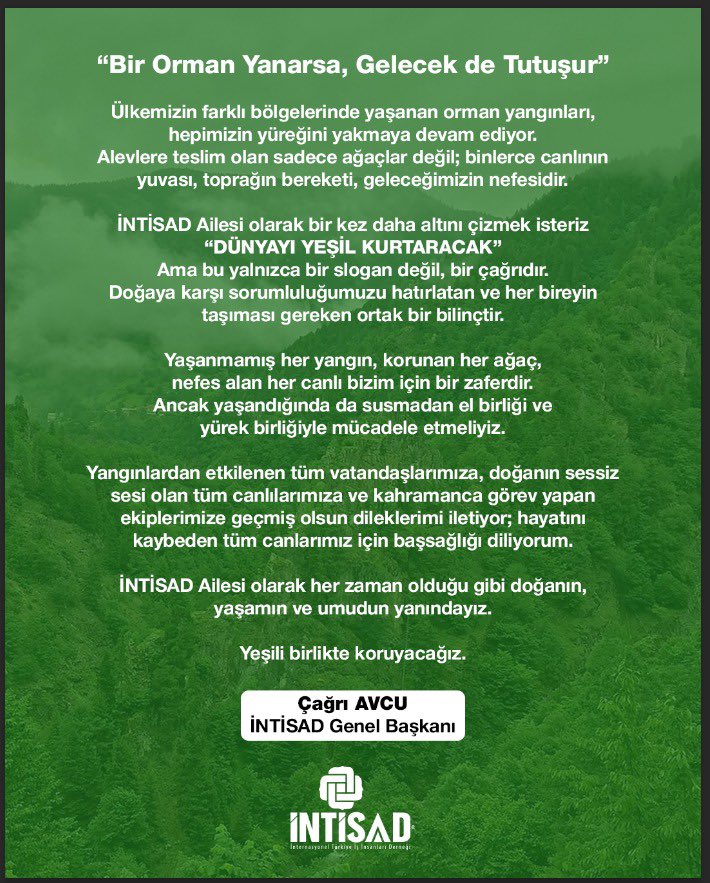 Genel Başkanımızdan Mesaj Var.!!!