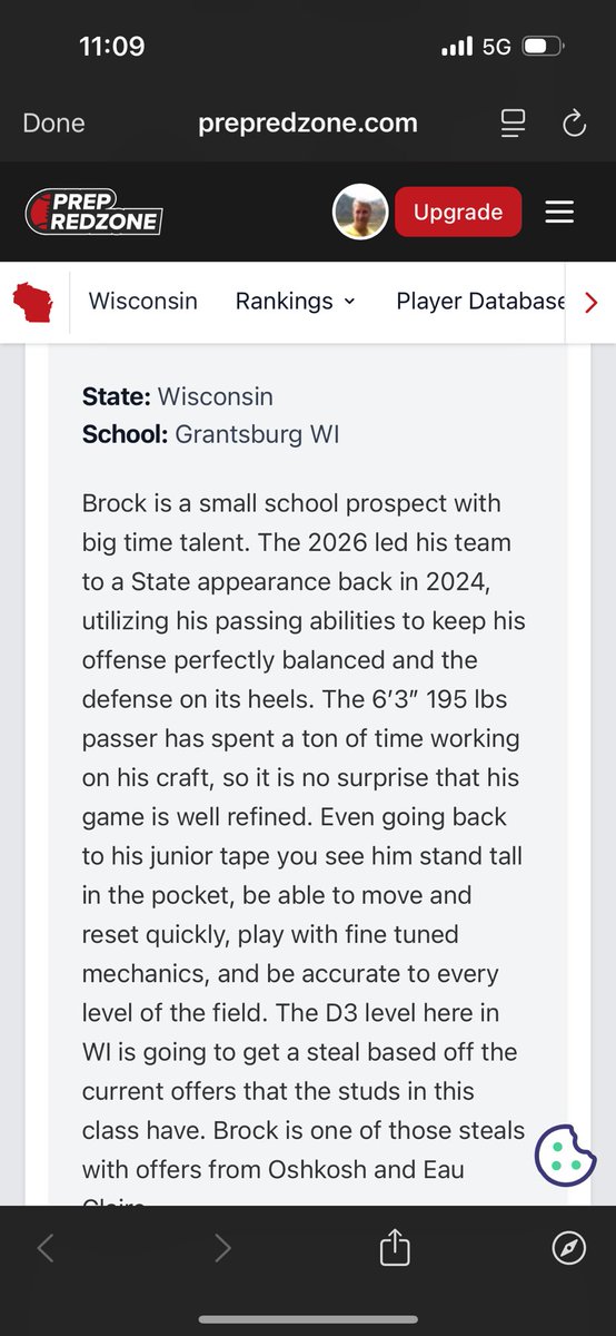 Thank you <a href="/PrepRedzoneWI/">Prep Redzone Wisconsin</a> and <a href="/MJ_NFLDraft/">Mark Johnson</a> for the write up! Always appreciate the kind words! <a href="/612Qs/">612 Quarterbacks</a> <a href="/GburgPirateFB/">Grantsburg Pirate Football</a>
