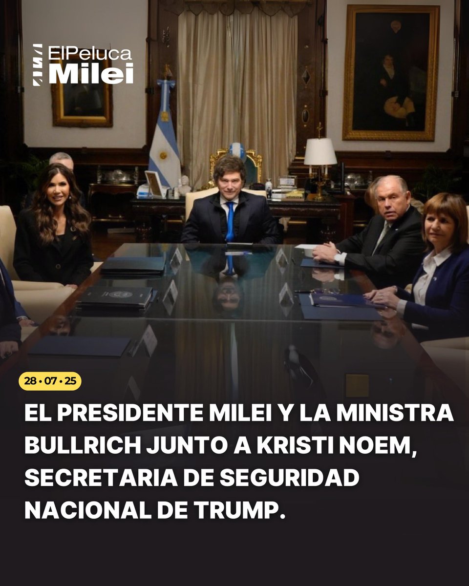 💣🇺🇸 | MILEI TRABAJANDO CON LA SECRETARIA DE SEGURIDAD NACIONAL PARA QUE LOS ARGENTINOS PUEDAN ENTRAR A USA SIN VISA

Vaya que los viajes de Milei al exterior si están sirviendo 🇦🇷🚀