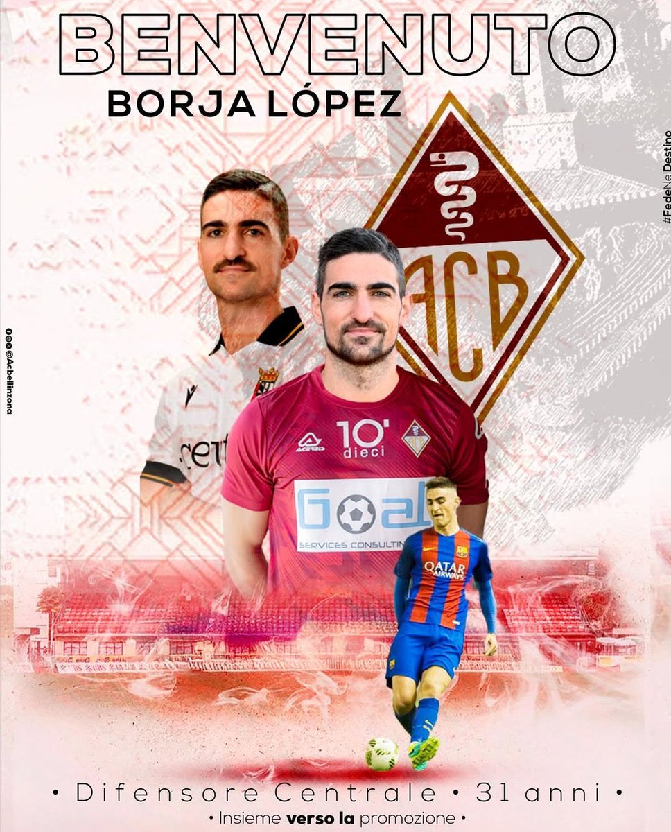 QuirosRuiz's tweet image. El central Borja López (31|Ex1ª Rayo Vallecano|Ex2ª Real Sporting de Gijón/CD Leganés) libre tras acabar contrato en la AD Ceuta FC, ficha por el AC Bellinzona.