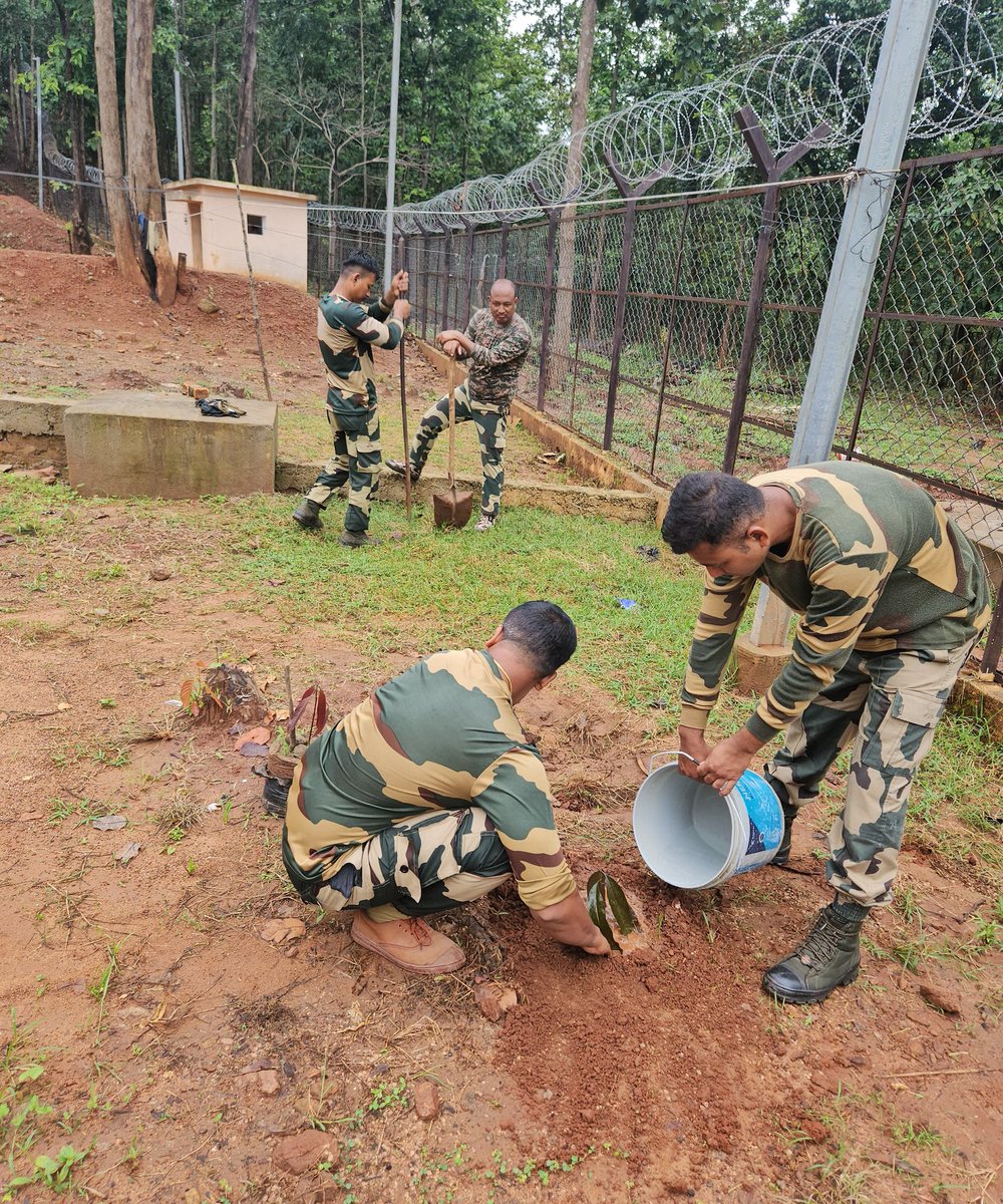 BSFODISHA's tweet image. 🇮🇳 Sowing seeds of hope, harvesting a greener tomorrow! 🌱🌿
116 Bn BSF's F Coy, COB Badapaju, planted 115+ saplings, taking a step towards a sustainable future.🌳
#BSF
#GoGreen #BSFforEnvironment #PlantationDrive
#BSFOdisha