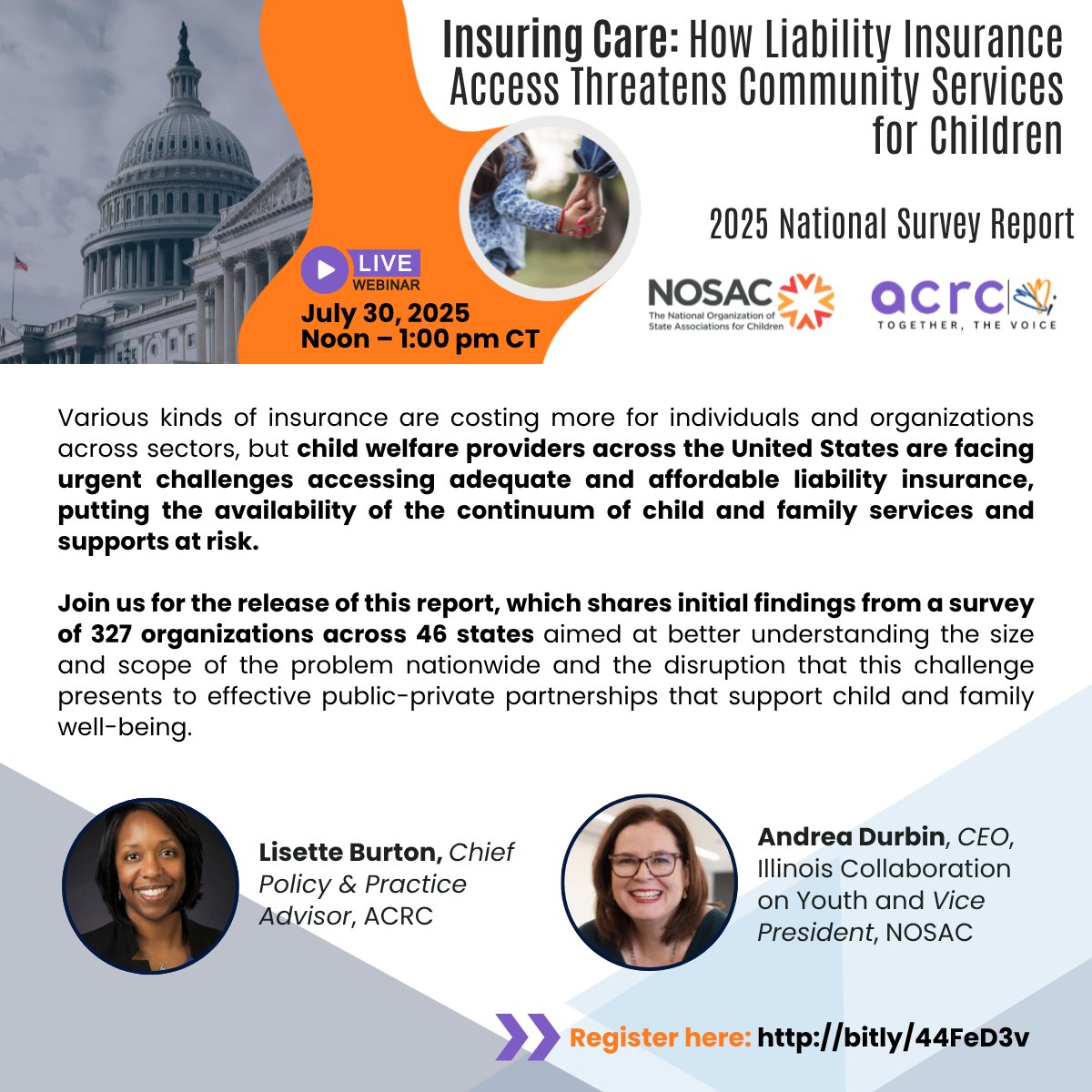FFTA (@fftatfc) on Twitter photo FFTA continues to play a leadership role in the National Child Welfare Liability Insurance Working Group. In response to a request we sent on May 14th, more than 65 FFTA member orgs completed the national survey. You are invited to the webinar on July 30:
members.togetherthevoice.org/event-6265596/… FFTA continues to play a leadership role in the National Child Welfare Liability Insurance Working Group. In response to a request we sent on May 14th, more than 65 FFTA member orgs completed the national survey. You are invited to the webinar on July 30:
members.togetherthevoice.org/event-6265596/…