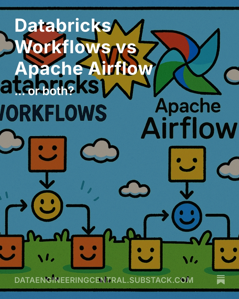 dataenggdude's tweet image. Databricks Workflows vs Apache Airflow open.substack.com/pub/dataengine… #apacheairflow #databricks #data