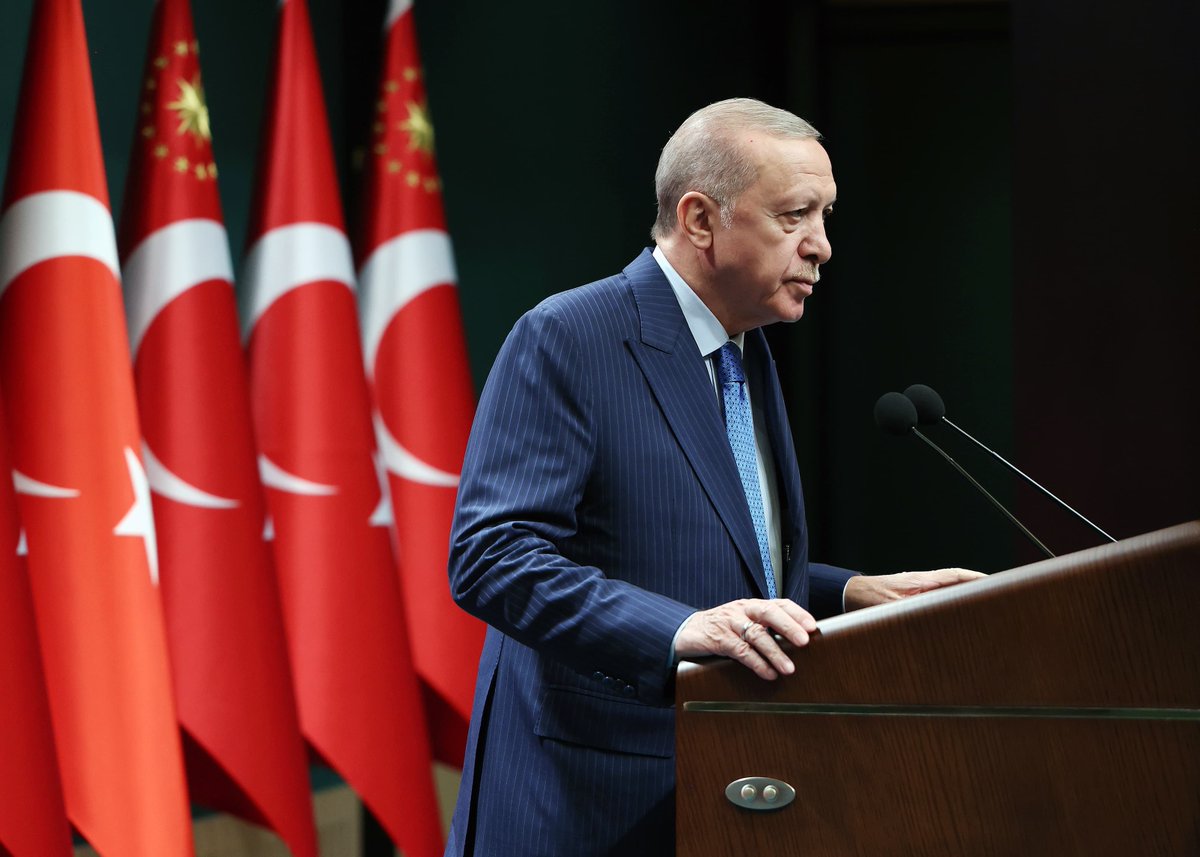 President Recep Tayyip Erdoğan held a press conference following the Presidential Cabinet meeting.