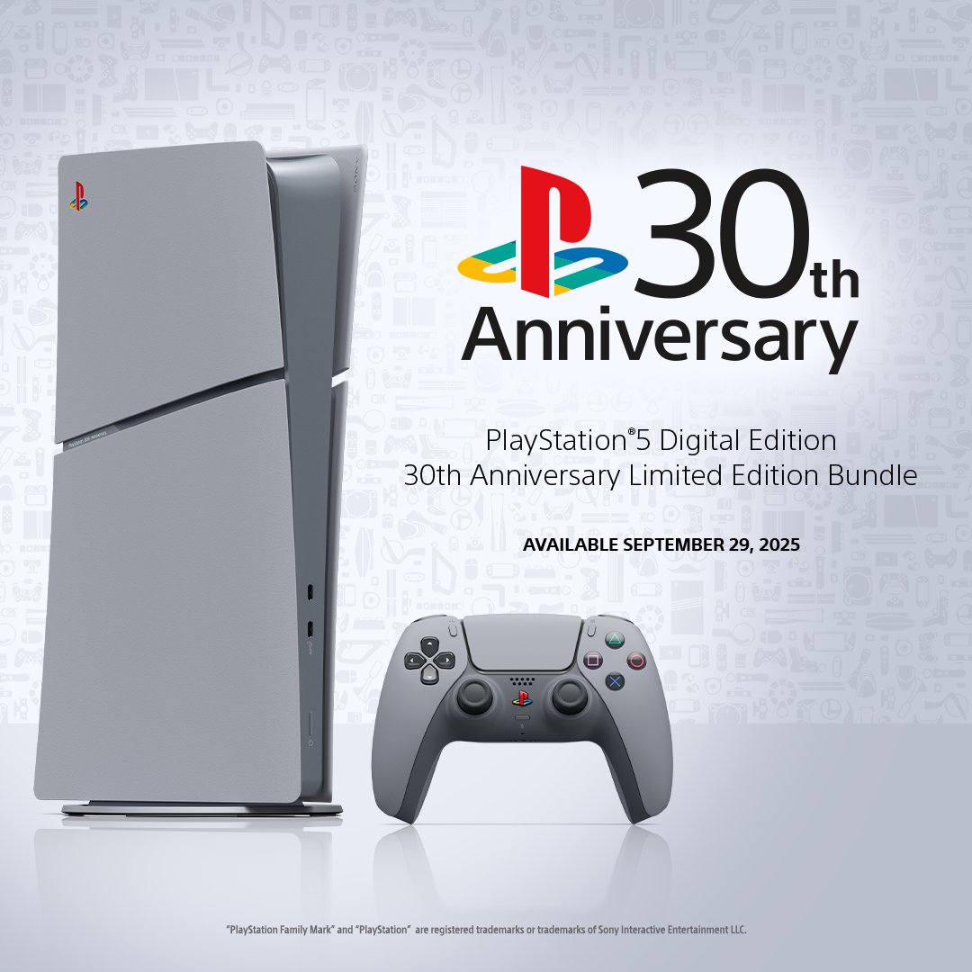 DigitaleAnime's tweet image. رسميا أعلنت @PlayStationSA عن عودة إصدار نسخة 30 سنة لجهاز PS5 Digital و PS Portal ويد التحكم في 29 سبتمبر مع الطلب المسبق يبدأ في 18 أغسطس في السعودية و 1 أغسطس في الامارات وقطر والكويت