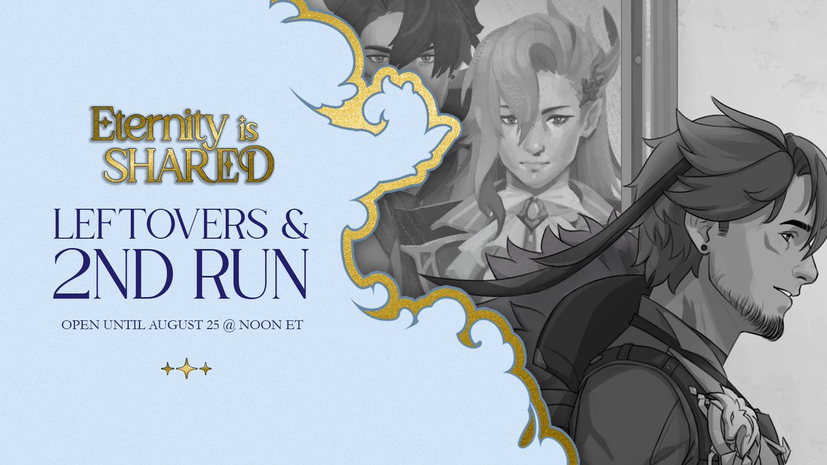 maleficarwrites's tweet image. Eternity is Shared leftovers + second run are now open!
This is your last chance to get your hands on a physical version of this classic #wriolette fanfic!
Leftovers (first editions) are extremely limited, but second editions are available &lt;3
🔗maleficar.bigcartel.com