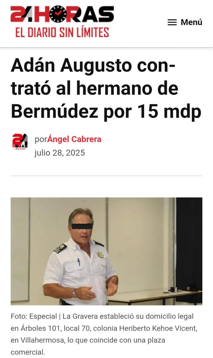 Adán Augusto dio millones en contratos al hermano de su secretario implicado con el crimen organizado. 

Y luego dice que no estaba enterado de sus actividades ilegales.

Poco a poco, la verdad sale a flote.