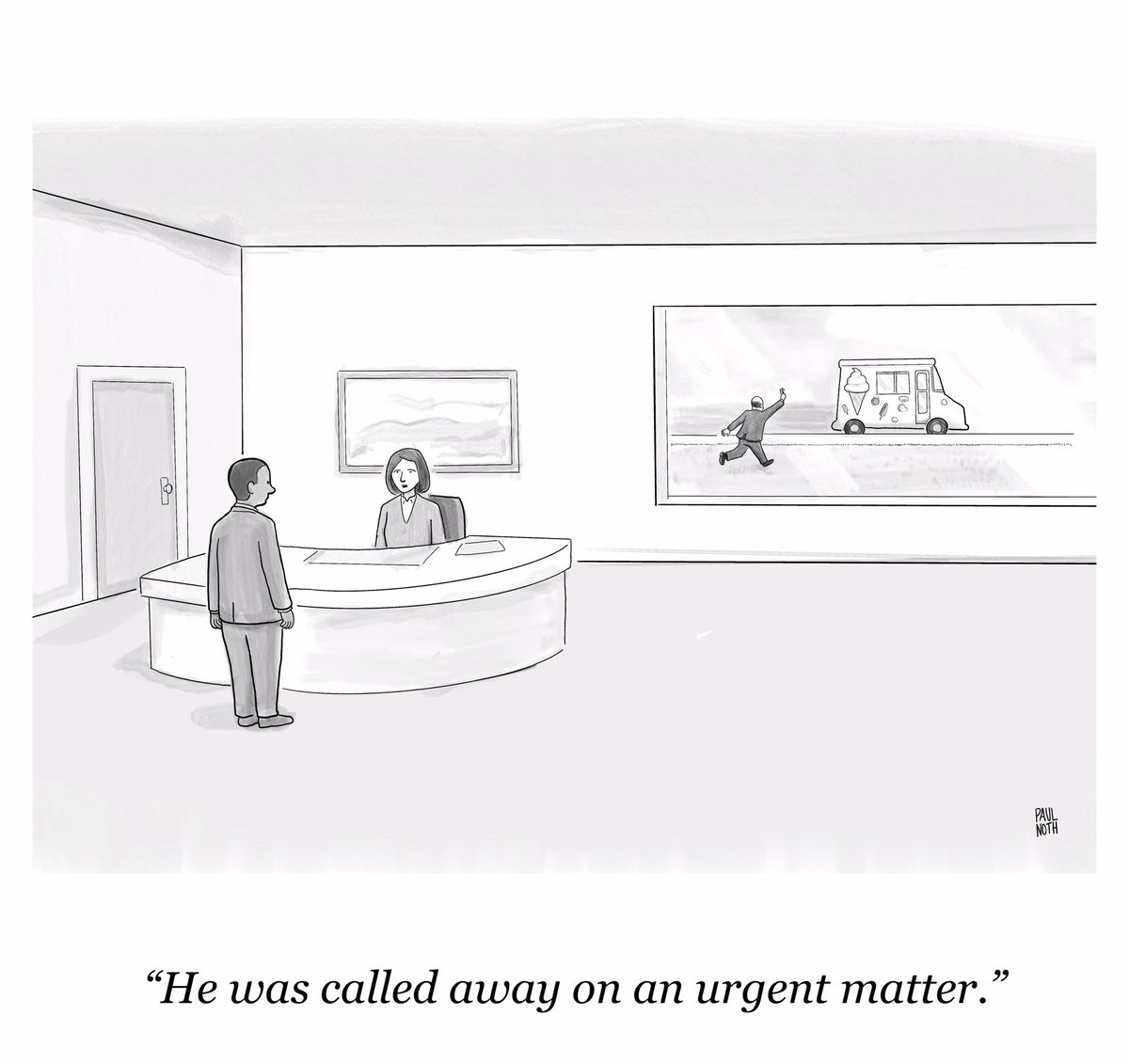 PaulNoth's tweet image. Mine in this week’s @NewYorker for free new cartoons subscribe to Paulnoth.substack.com