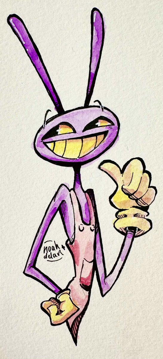 noahdelart's tweet image. Watercolour buddies (i’ll use them as bookmarks)
#angeldust #jax #TADC #hazbinhotel