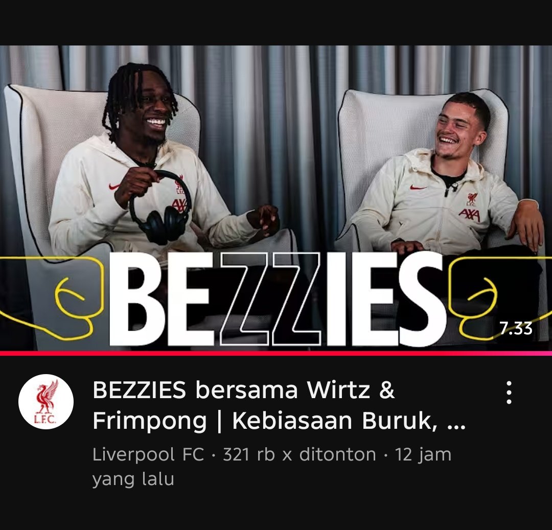 thejurgenholic's tweet image. Episode 'Bezzies' terbaru di YouTube dan Tiktok Liverpool, tentang quiz seberapa dekat Frimpong dan Wirtz:
Hasilnya memang sebestie ituu 😭