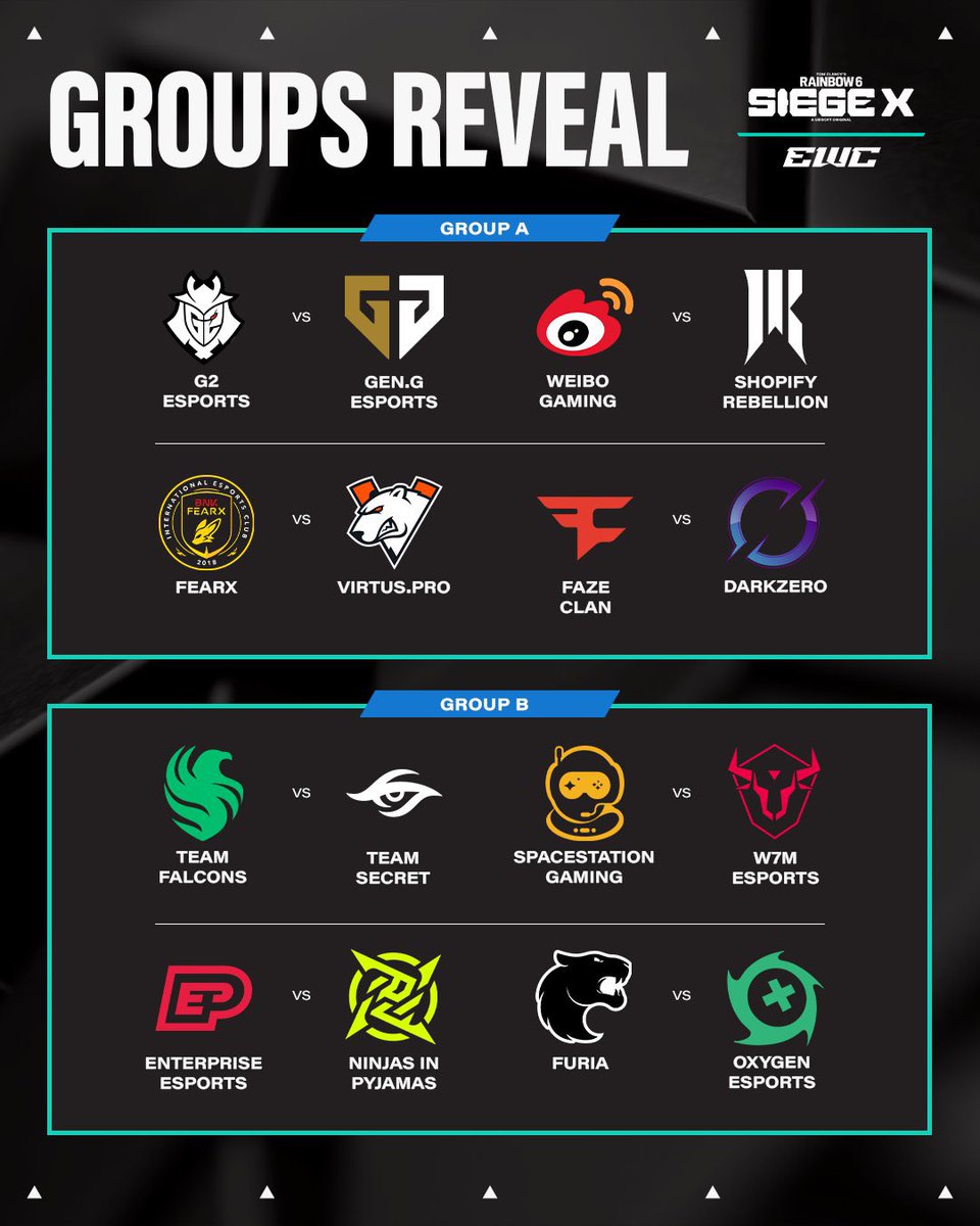 ESIX_FR's tweet image. Découvrez les groupes pour l’Esports World Cup ! 

La compétition sera à suivre dès le 5 août sur notre chaîne : 
📺 twitch.tv/esix_france