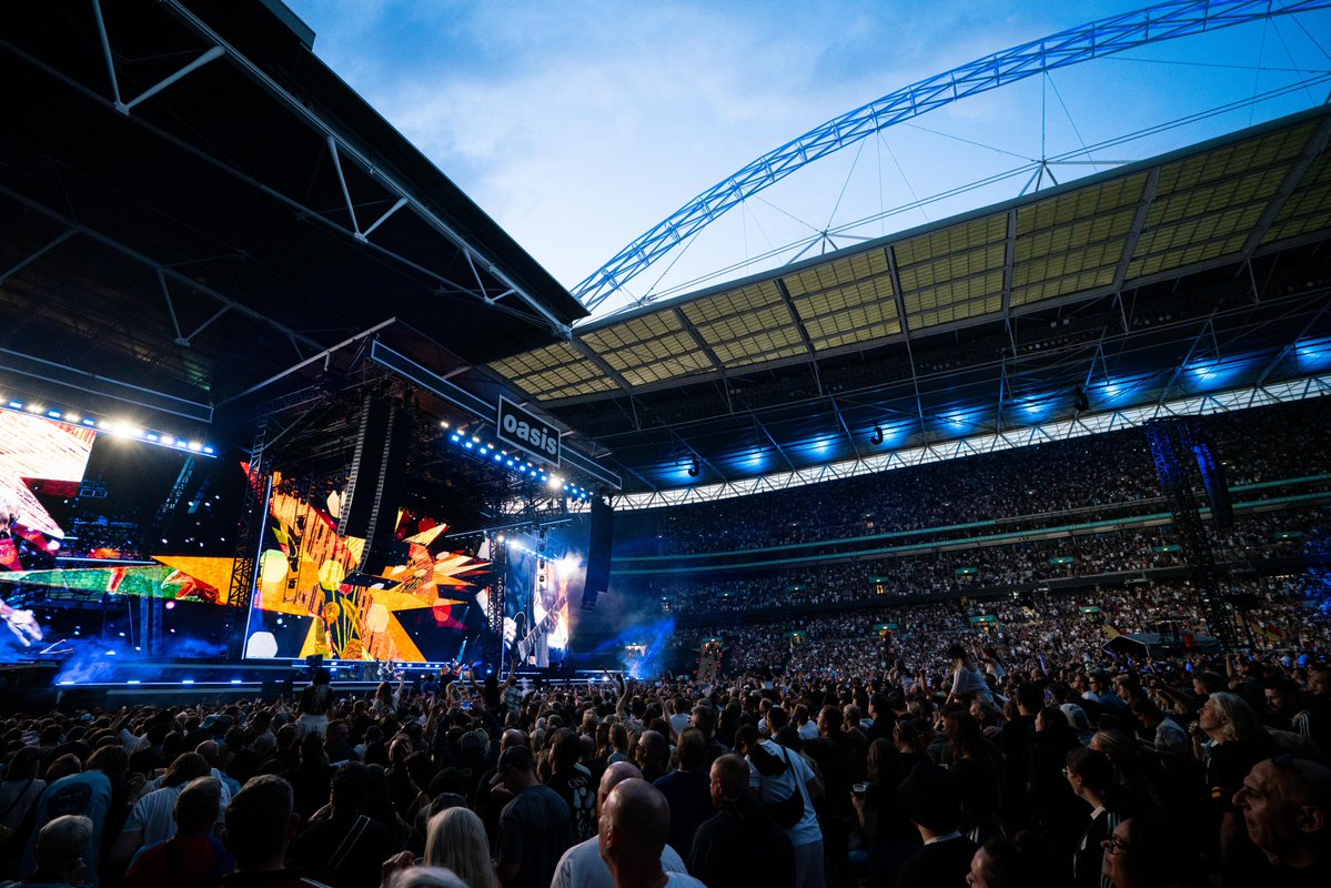 wembleystadium's tweet image. These shows will Live Forever 🕊️

#OasisLive25