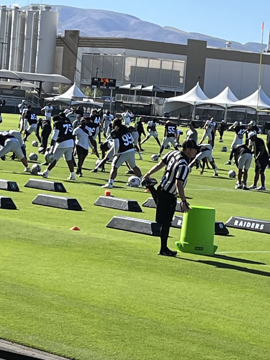 First day in full pads for Raiders at training camp Monday