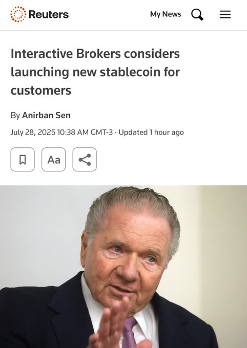 Interactive Brokers considers launching new stablecoin for customers