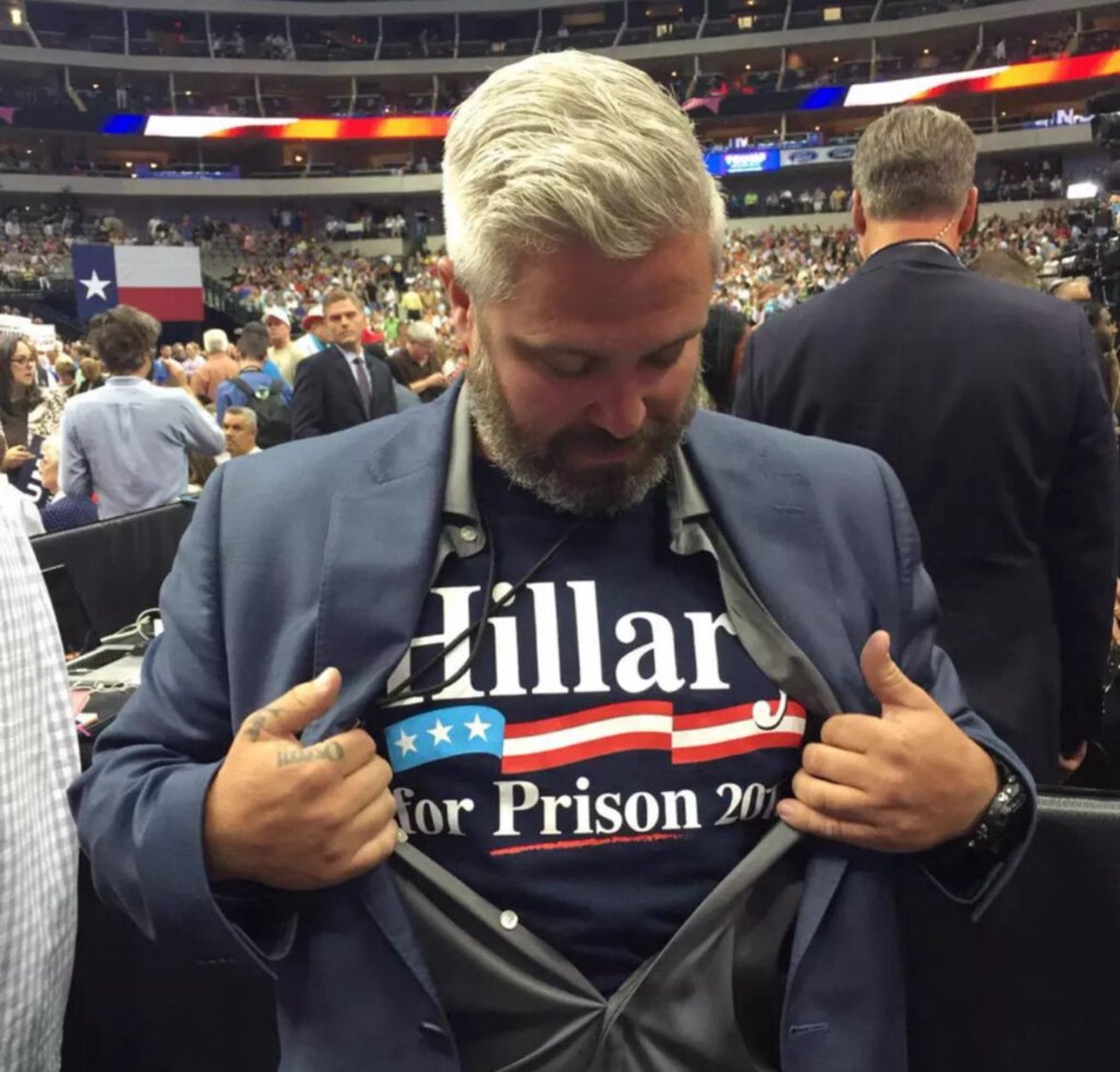 It’s crazy that someone like Joe Biggs ended up in prison and not Hillary Clinton. 

- 41 yrs old
- 10 yr combat veteran
- 4 deployments to Middle East
- Survived 2 IED’s
- Two Purple Hearts
- Political activist 
- Trump supporter
- 8 yr old daughter 
- Arrested for protesting a