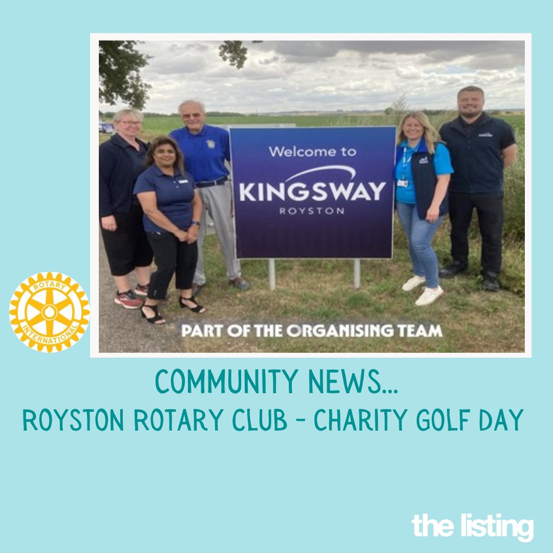 Community News: £1,000 Raised for Addenbrooke’s at Charity Golf Day 

A successful Charity Golf Day at Kingsway Golf, Melbourn, organised by the Royston Rotary Club, raised £1,000 for Addenbrooke’s Hospital.

To read more, visit: 
bit.ly/RoystonRotaryC…

#RoystonRotaryClub