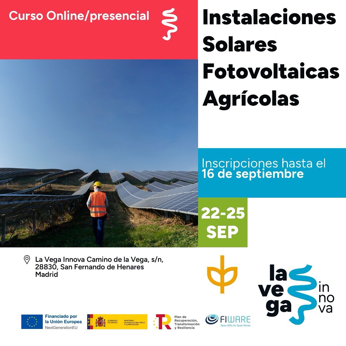 ETSIAM - UCO (@etsiamcordoba) on Twitter photo 🗣️¿Trabajas en el sector agro y quieres implementar energía solar en tus explotaciones?
Curso en diseño, instalación y mantenimiento de sistemas fotovoltaicos. 💠☀️
📍<a href="/lavegainnova/">La Vega Innova</a>
🔴👥 Formato: online | presencial
🔗lavegainnova.es/formacion-inst…
#LaVegaInnova #Fotovoltaica 🗣️¿Trabajas en el sector agro y quieres implementar energía solar en tus explotaciones?
Curso en diseño, instalación y mantenimiento de sistemas fotovoltaicos. 💠☀️
📍<a href="/lavegainnova/">La Vega Innova</a>
🔴👥 Formato: online | presencial
🔗lavegainnova.es/formacion-inst…
#LaVegaInnova #Fotovoltaica