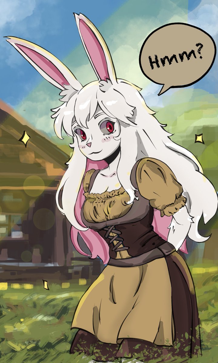 Hair for <a href="/aethasilia/">Aethasilia</a> 
The white rabbit fun