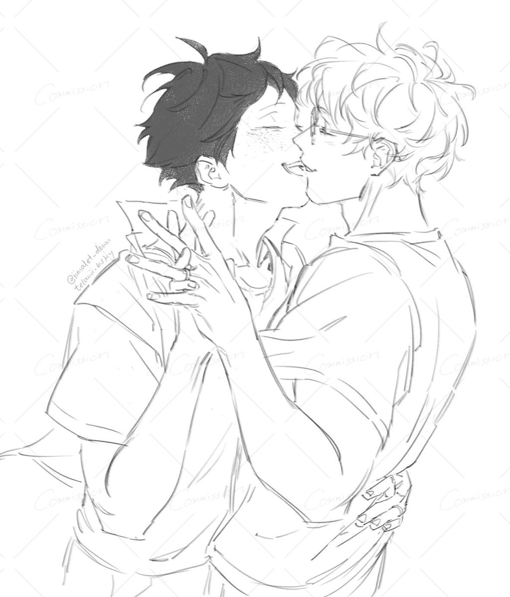 iimalet_down's tweet image. tsukkiyama sketch c-mm for @shotosizuku 🫶💛💚