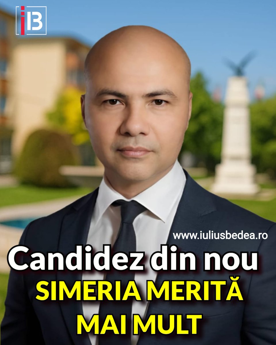iuliusbedea's tweet image. Anul trecut, cu doar câteva luni înainte de alegeri, circulau zvonuri că nu voi mai candida.
Astăzi, ca să nu existe niciun dubiu, vă spun din timp: voi candida din nou pentru funcția de primar al orașului Simeria la următoarele alegeri locale.

#IuliusBedea
#SimeriaMeritaMaiMult
