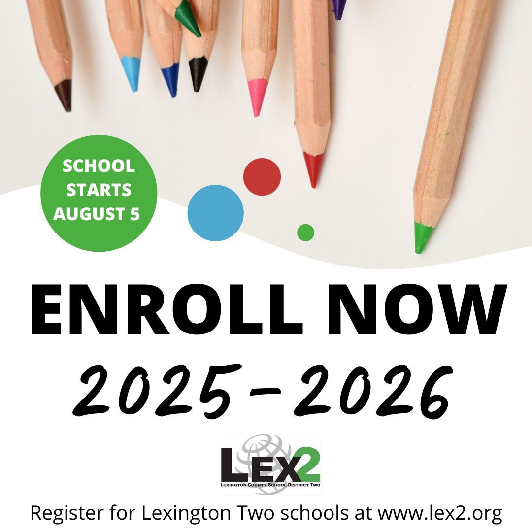 Lexington District Two (@lexingtontwo) on Twitter photo Need help getting your student enrolled for school? Come to the district office, 3205 Platt Springs Road, from 8 a.m.-4 p.m. M-Th, 11 a.m.-4 p.m. Fri. Before you stop in, click on REGISTER button at lex2.org to see what you'll need to bring. Classes start Aug. 5! Need help getting your student enrolled for school? Come to the district office, 3205 Platt Springs Road, from 8 a.m.-4 p.m. M-Th, 11 a.m.-4 p.m. Fri. Before you stop in, click on REGISTER button at lex2.org to see what you'll need to bring. Classes start Aug. 5!