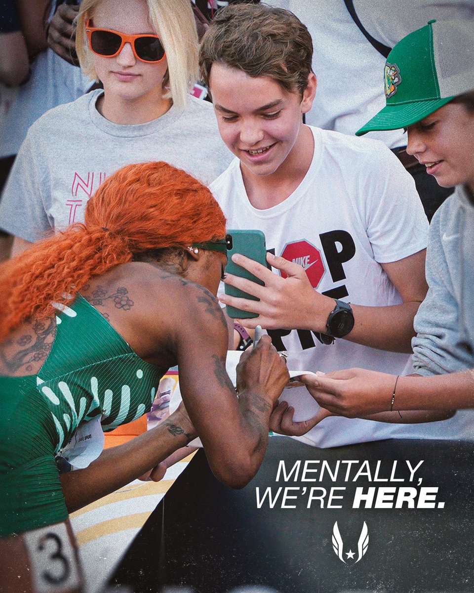 usatf's tweet image. Mentally, we’re here. The next chapter of Championship history gets written this week! 🔥
Watch live on NBC, Peacock, and USATF.tv July 31-Aug 3. 📺