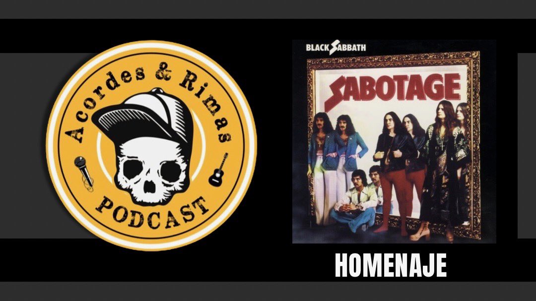 [Episodio 431]

Hoy <a href="/QueSobrao/">Chri</a> y <a href="/Joutax/">J</a> hacen un homenaje de 50 aniversario al Sabotage de Black Sabbath. Cuentan su historia y ponen en su sitio a Molusco.

Spotify: open.spotify.com/episode/5unLGm…

Youtube: youtu.be/Kc-yHiU-S_Q?si…

patreon.com/acordesyrimas

RT RT!