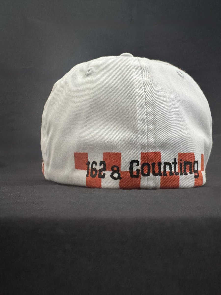 RaisingCustoms's tweet image. One of my recent custom creations! Check this hat out! That’s a lot of home games and memories in Neyland! #GBO #VFL