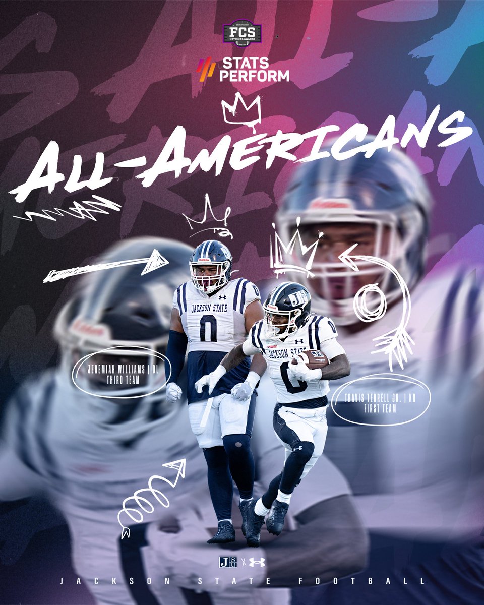 Jackson State Football (@gojsutigersfb) on Twitter photo Two Double 00's are better than one 😈
<a href="/jeremiah22up/">jeremiah williams</a> x <a href="/TravisJr18/">Travis Terrell Jr (APE)</a> FCS Stats Perform Preseason All-American Team
#GuardTheeYard #TheeILove Two Double 00's are better than one 😈
<a href="/jeremiah22up/">jeremiah williams</a> x <a href="/TravisJr18/">Travis Terrell Jr (APE)</a> FCS Stats Perform Preseason All-American Team
#GuardTheeYard #TheeILove