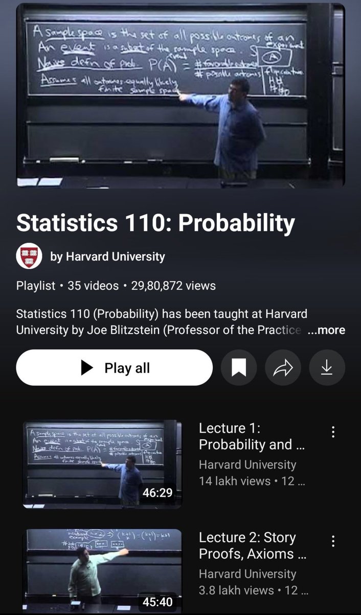 hamptonism's tweet image. Harvards Entire Statistics Course: