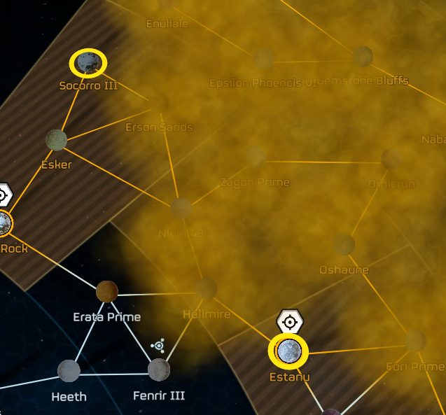FakefaceAn2701's tweet image. i think we should get the spore burst strain as a permanent sub faction and they should be on these 2 planets