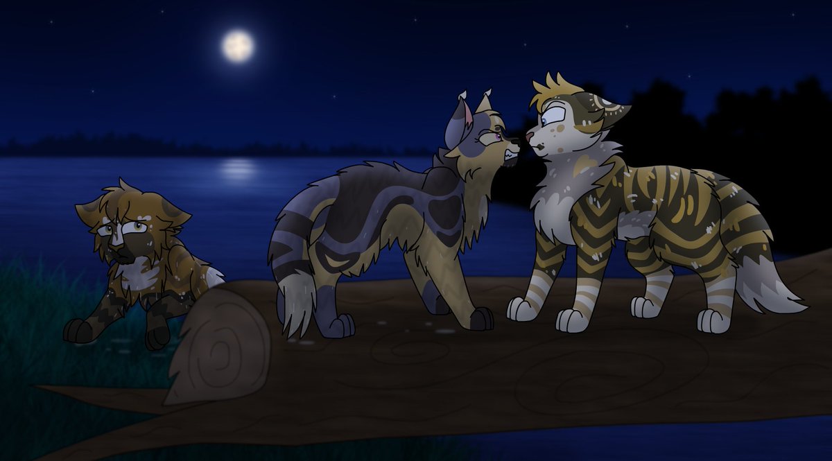 DawnMistCat's tweet image. Shaded scene commission for @BlurpleBean96 !