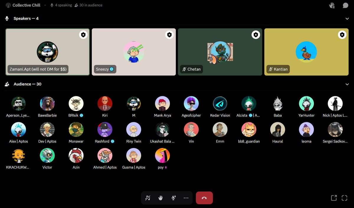 0xAzin's tweet image. Another great session with some of the sharpest minds in the @AptosCollective🚀
Big thanks to everyone who showed up and shared thoughtful insights, these conversations truly fuel the next phase of our community momentum.

Special shoutout to @realjaysneezy, @alex_aptos,…