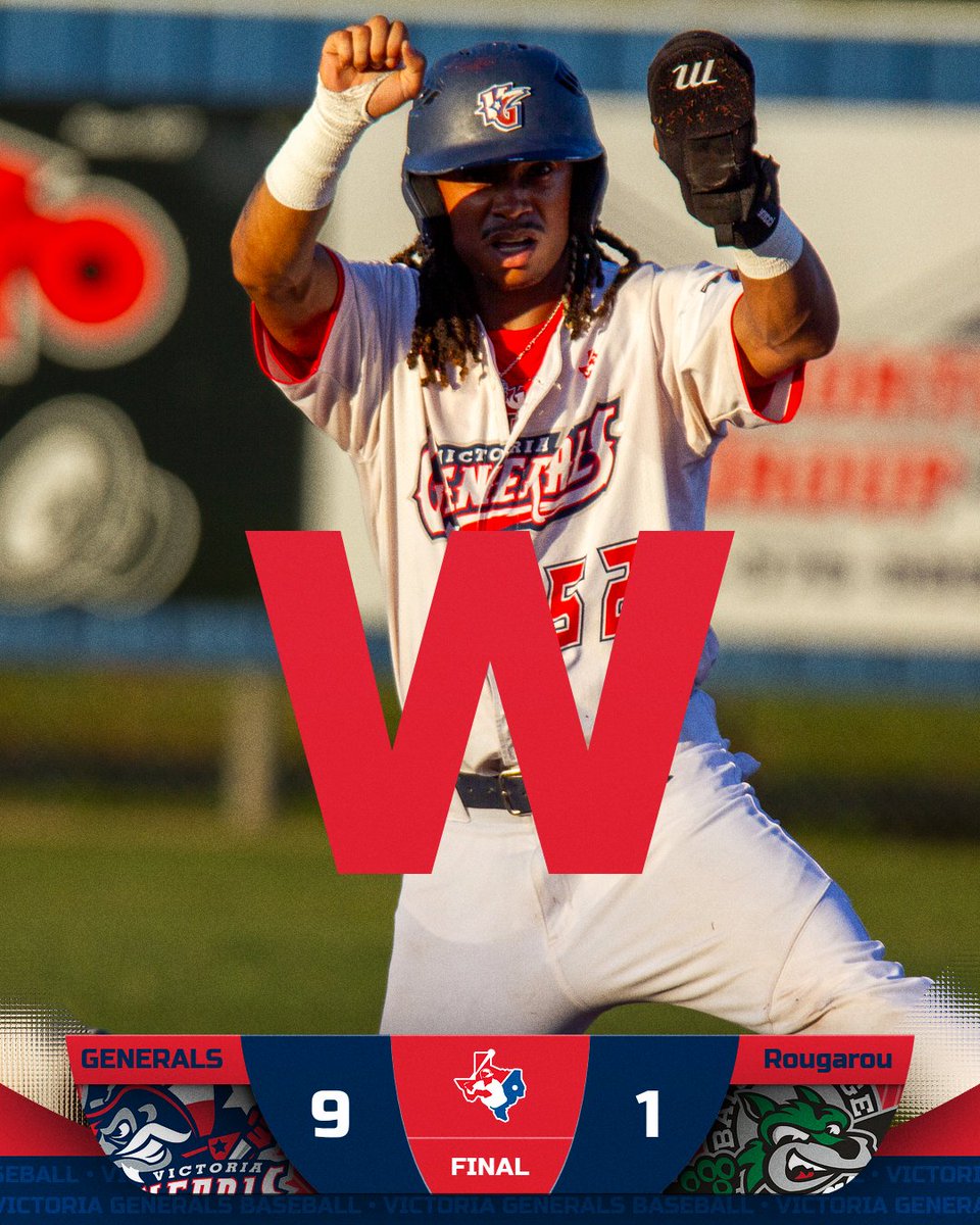 VicGeneralsTCL's tweet image. Closed the regular season with a BANG! 馃挜
Generals take care of business against Baton Rouge Rougarou鈥檚 9-1 in our final showdown.
Now it鈥檚 full steam ahead to the playoffs鈥攍et鈥檚 finish what we started! 馃敟
#GoGenerals #TCLPlayoffs #RoadToTheTitle