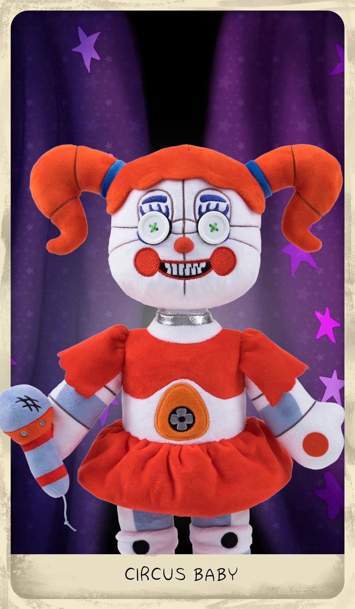 DailyFNaFCollec's tweet image. Day 2!!!
15” Hex Circus Baby Plush!
The plush is only on the Hex.store website!!
The plush is priced at $67.00 USD (pretty bad pricing overall)
#FNaF #FNaFMerch