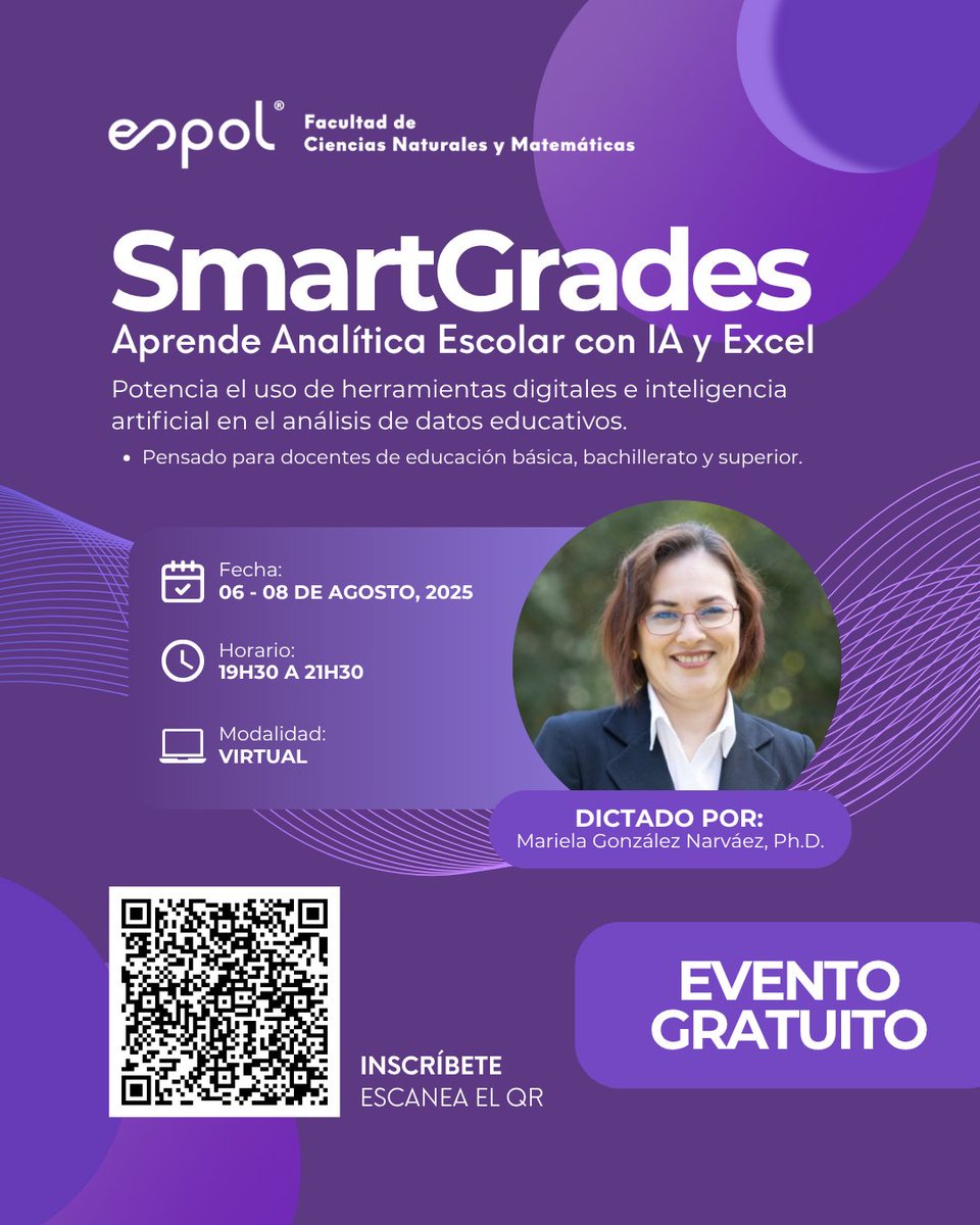 🎓 ¡Docente, transforma tus clases con herramientas de vanguardia!

𝗦𝗺𝗮𝗿𝘁𝗚𝗿𝗮𝗱𝗲𝘀: 𝗔𝗻𝗮𝗹𝛊́𝘁𝗶𝗰𝗮 𝗘𝘀𝗰𝗼𝗹𝗮𝗿 𝗰𝗼𝗻 𝗜𝗔 𝘆 𝗘𝘅𝗰𝗲𝗹
📊 Curso gratuito
🗓️ Del 6 al 8 de agosto, online
🕒 Inscríbete hasta el 30 de julio
👉 Conoce más: acortar.link/ea362e
