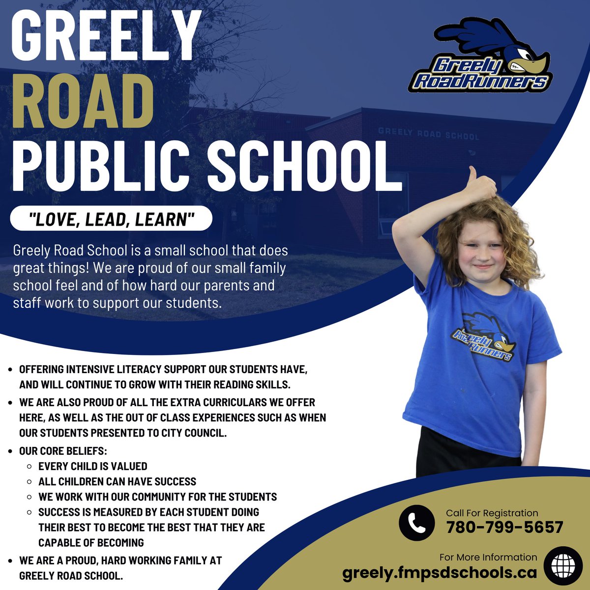 Fort McMurray Public School Division (@fmpsd) on Twitter photo Discover <a href="/GreelyRRunner/">Greely Road School</a>!
With a small family feel, intensive literacy support, and enriching extracurriculars, our students thrive in a supportive and hardworking community.
Learn more: greely.fmpsdschools.ca
<a href="/annaleeskinner/">Annalee Nutter</a>
#FMPSD #YMM #RMWB Discover <a href="/GreelyRRunner/">Greely Road School</a>!
With a small family feel, intensive literacy support, and enriching extracurriculars, our students thrive in a supportive and hardworking community.
Learn more: greely.fmpsdschools.ca
<a href="/annaleeskinner/">Annalee Nutter</a>
#FMPSD #YMM #RMWB
