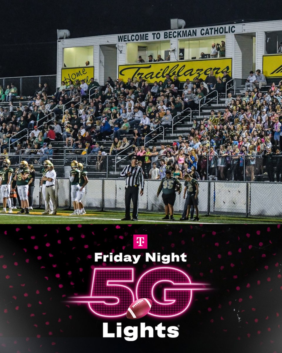 BeckmanCatholic's tweet image. Beckman Catholic is trying to win an upgrade to our football stadium! To help us win 1 Million Dollars for a stadium upgrade, use the hashtags #FN5GL #sweepstakes and tag @BeckmanCatholic and @TMobile whenever you post anything about Beckman on your social media platforms.