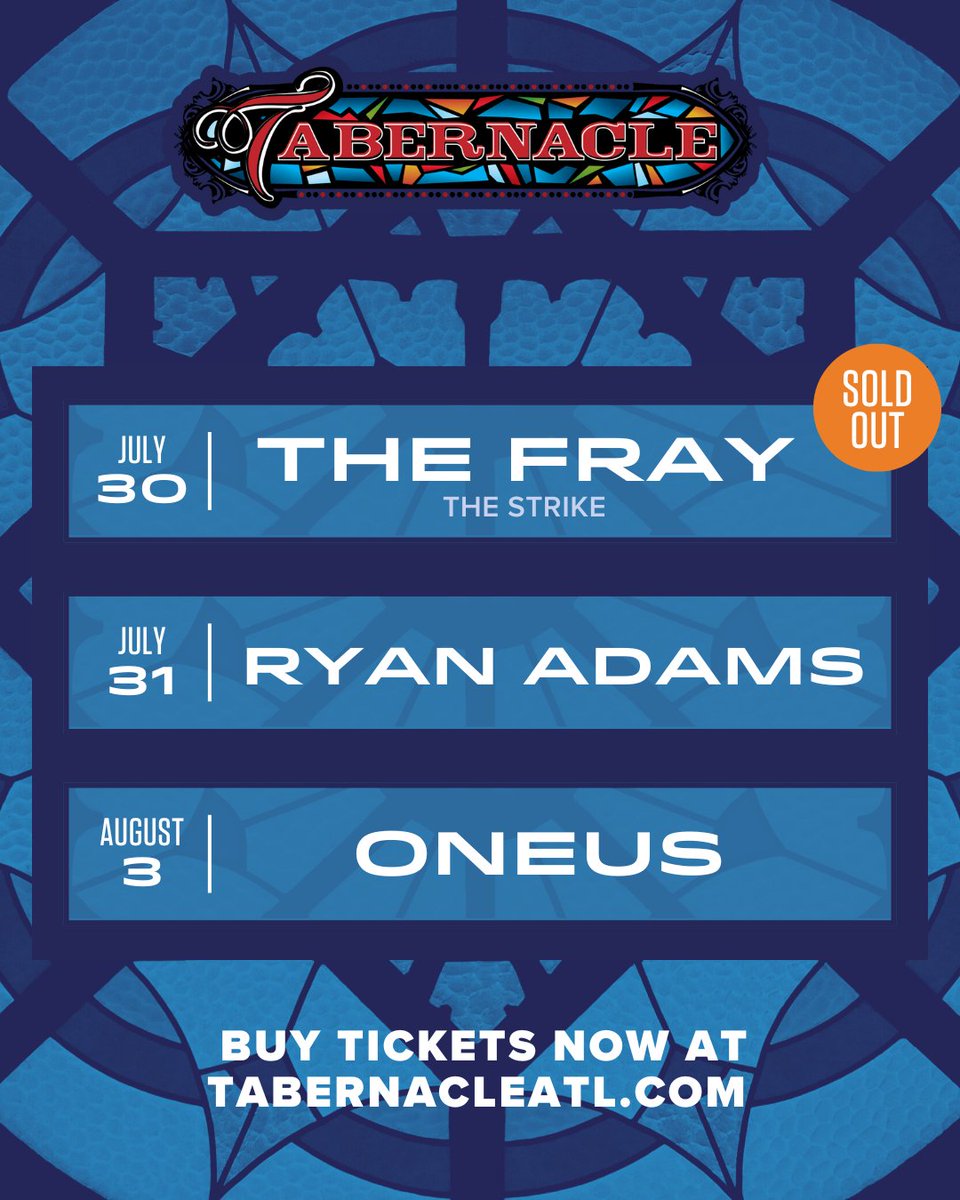 TabernacleATL's tweet image. Here's what's happening this week at the Tab as we close out the month and begin a new one! 👇
🎫 For tickets, upgrades & venue info, head to livemu.sc/4gtofCk